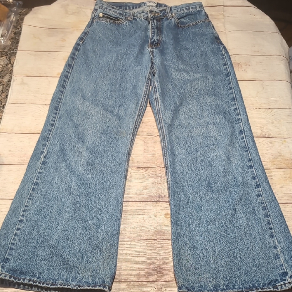 Princess Polly Women's Blue Denim High Rise Wide Leg Jeans Size 8